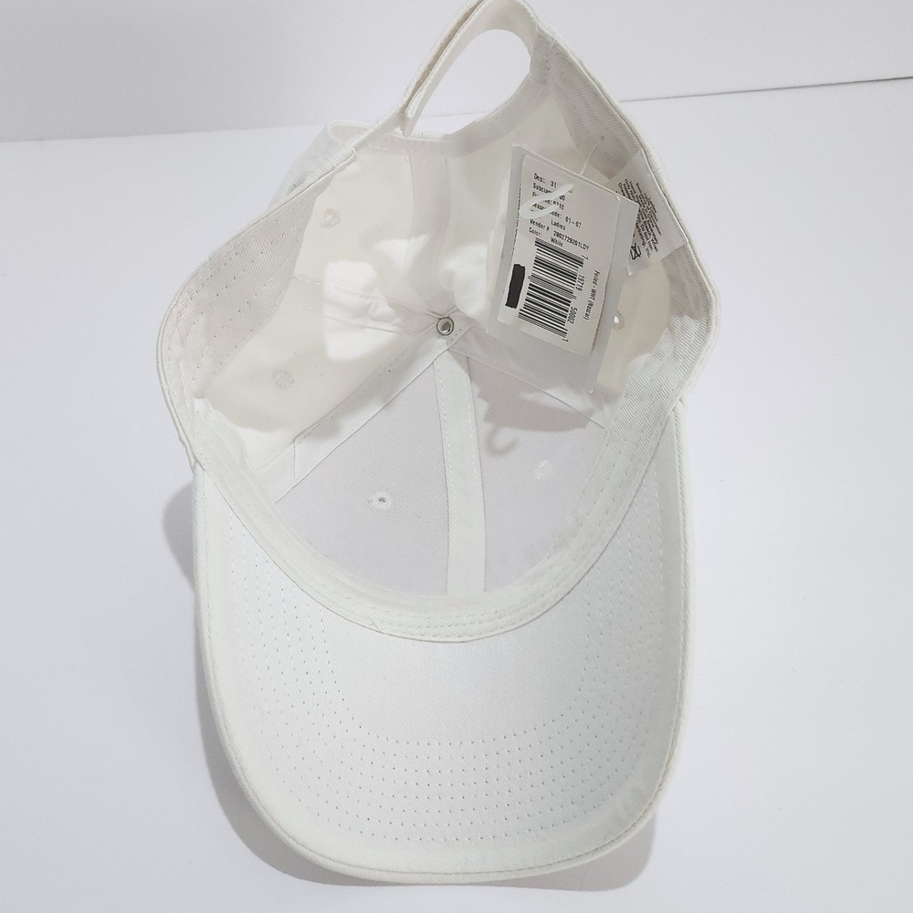 NASCAR‎ Adjustable Baseball Cap Ladies White Rainbow Foil Logo Cotton Hat NEW - Picture 5 of 8